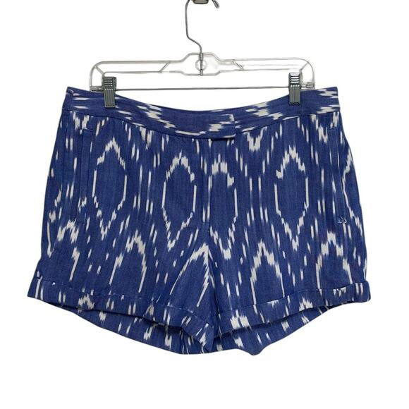 NWT J. Crew Sunfaded Ikat Print Cuffed Shorts - Size 12 - Picture 2 of 8
